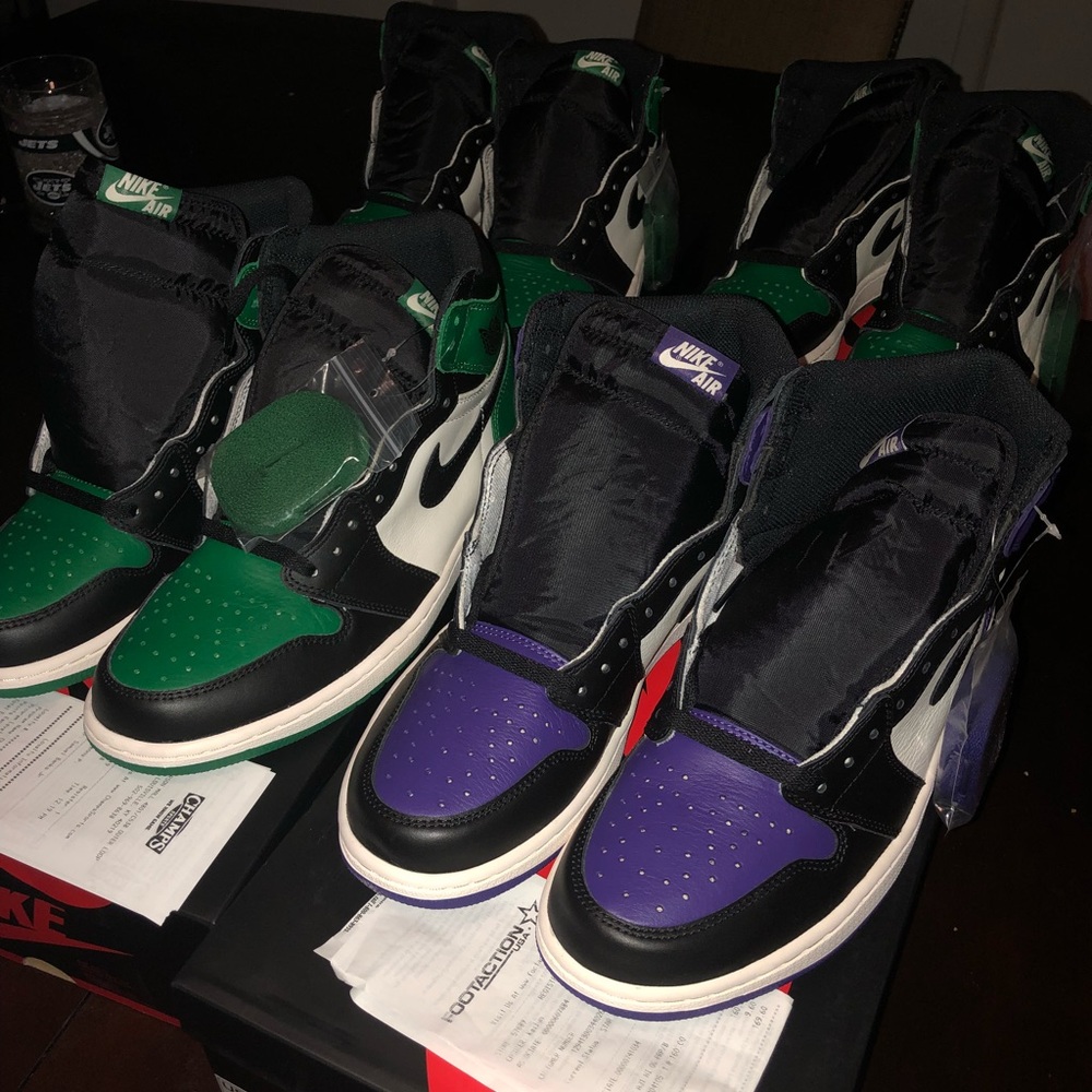 Air Jordan 1 “Court Purple” & “Pine Green” DS